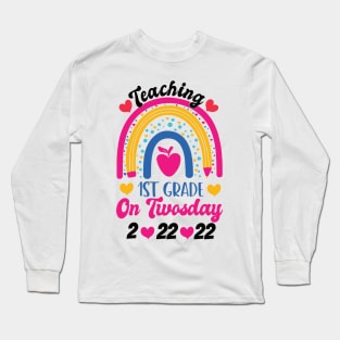 Happy Twosday Tuesday February 22nd 2022 - Funny 2/22/22 Souvenir Gift Long Sleeve T-Shirt